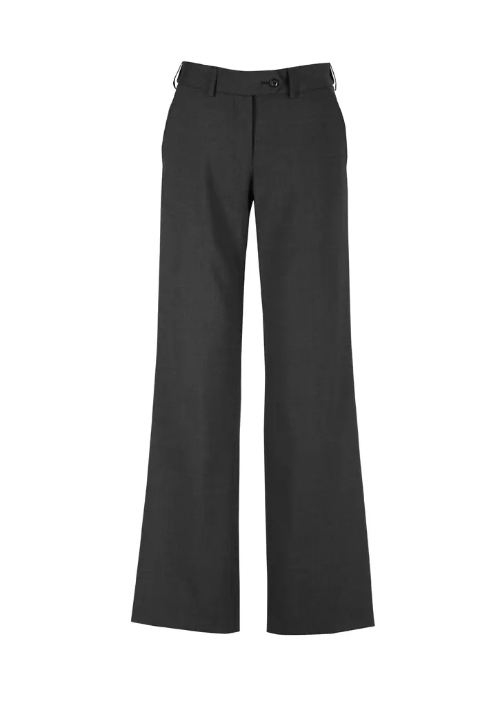 Biz Corporates Comfort Wool Stretch Womens Adjustable Waist Pant in Charcoal