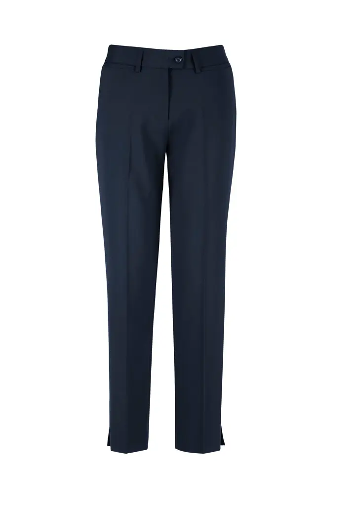 Biz Corporates Comfort Wool Stretch Womens Slim Leg Pant in Navy