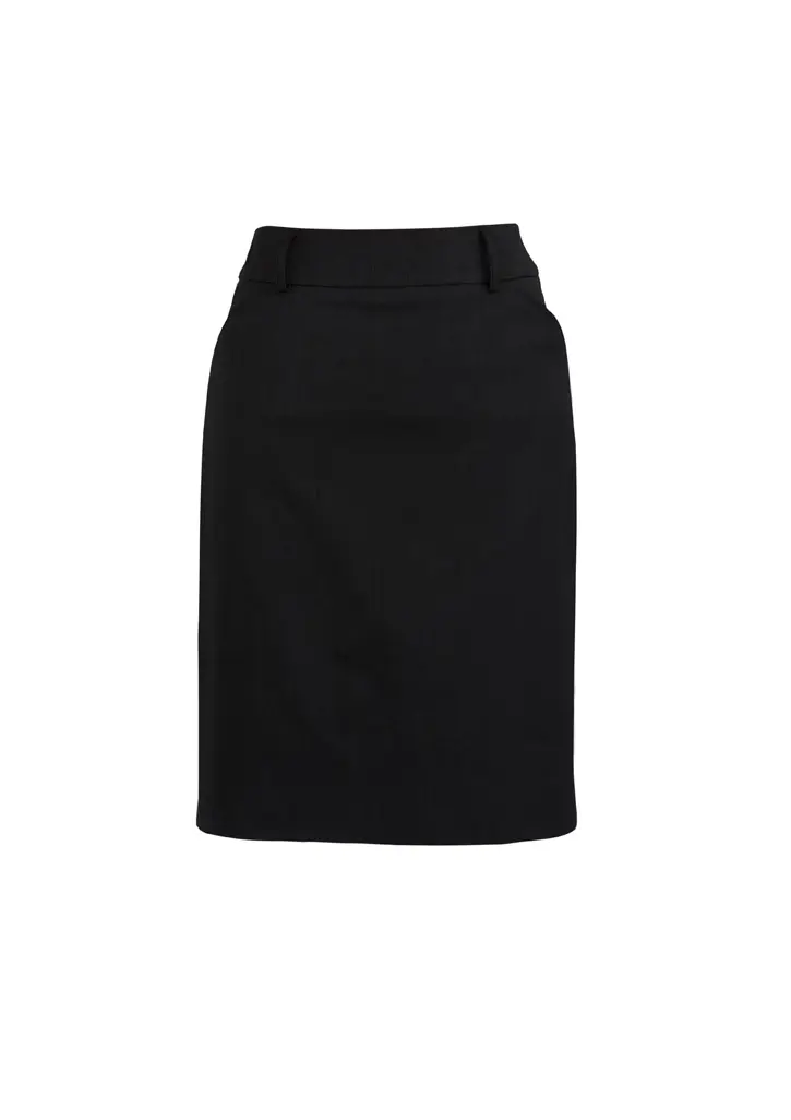 Biz Corporates Cool Stretch Womens Multi-Pleat Skirt in Black