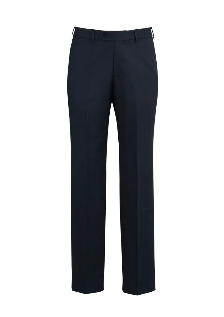 Biz Collection Classic Mens Flat Pant in Navy