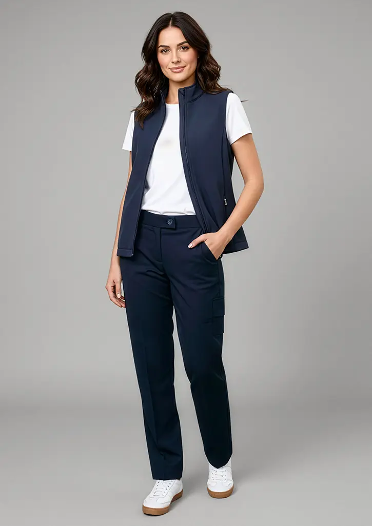 Biz Collection Ladies Detroit Cargo Pant in Navy