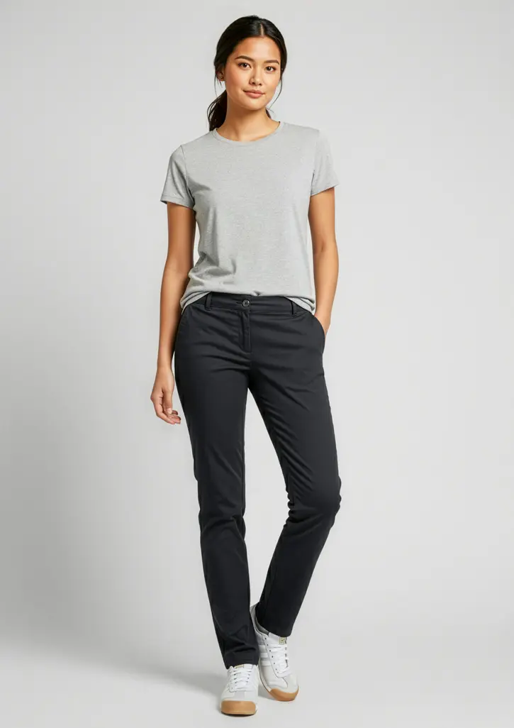 Biz Collection Lawson Womens Chino Pant in Black