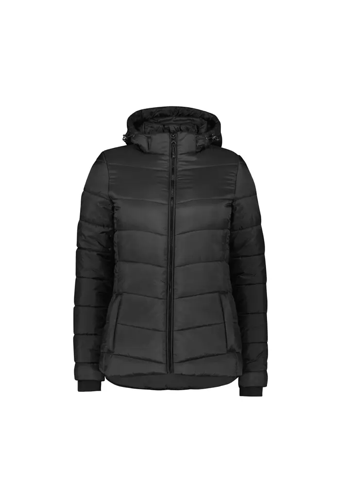 Biz Collection Womens Vortex Jacket in Solid Black