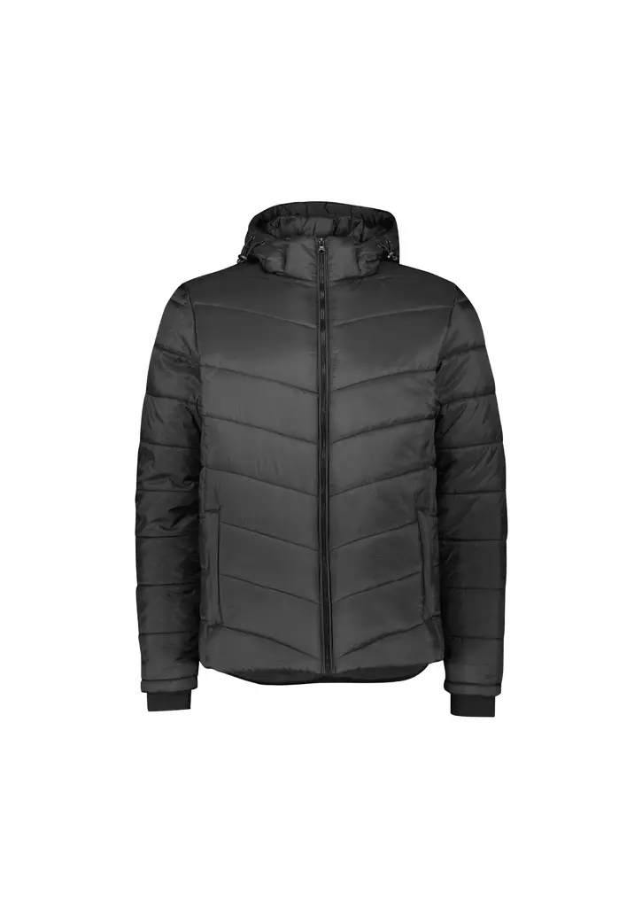 Biz Collection Mens Vortex Jacket in Solid Black