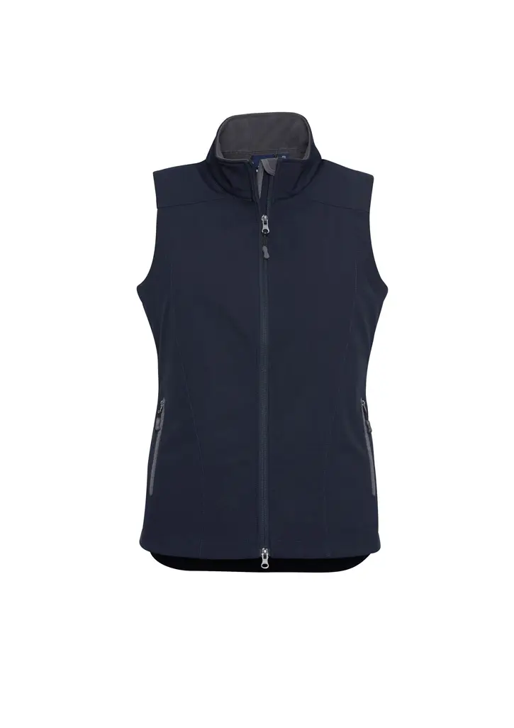 Biz Collection Geneva Womens Vest in Navy/Graphite