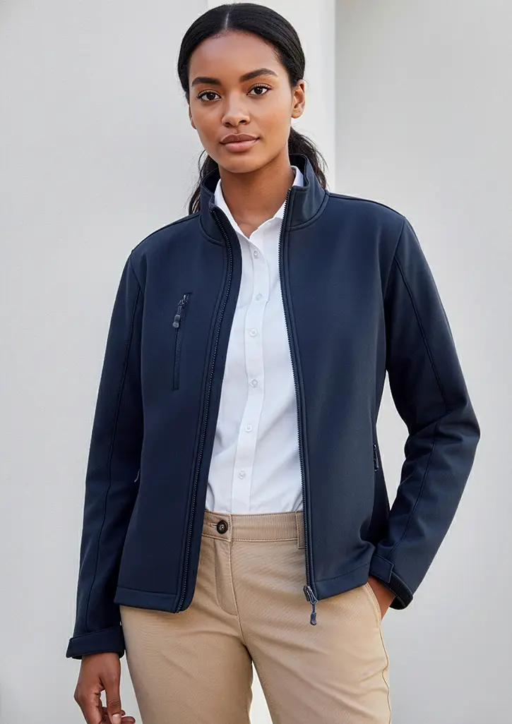 Biz Collection Womens Westland Soft Shell Jacket in Navy