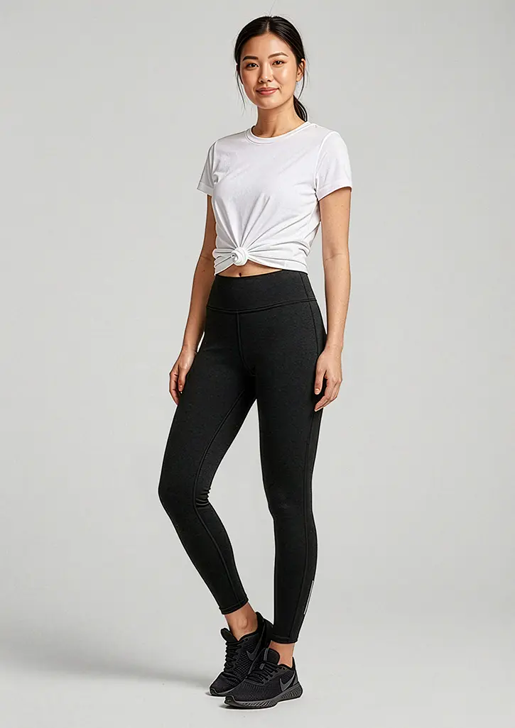 Biz Collection Flex Womens Leggings in Black