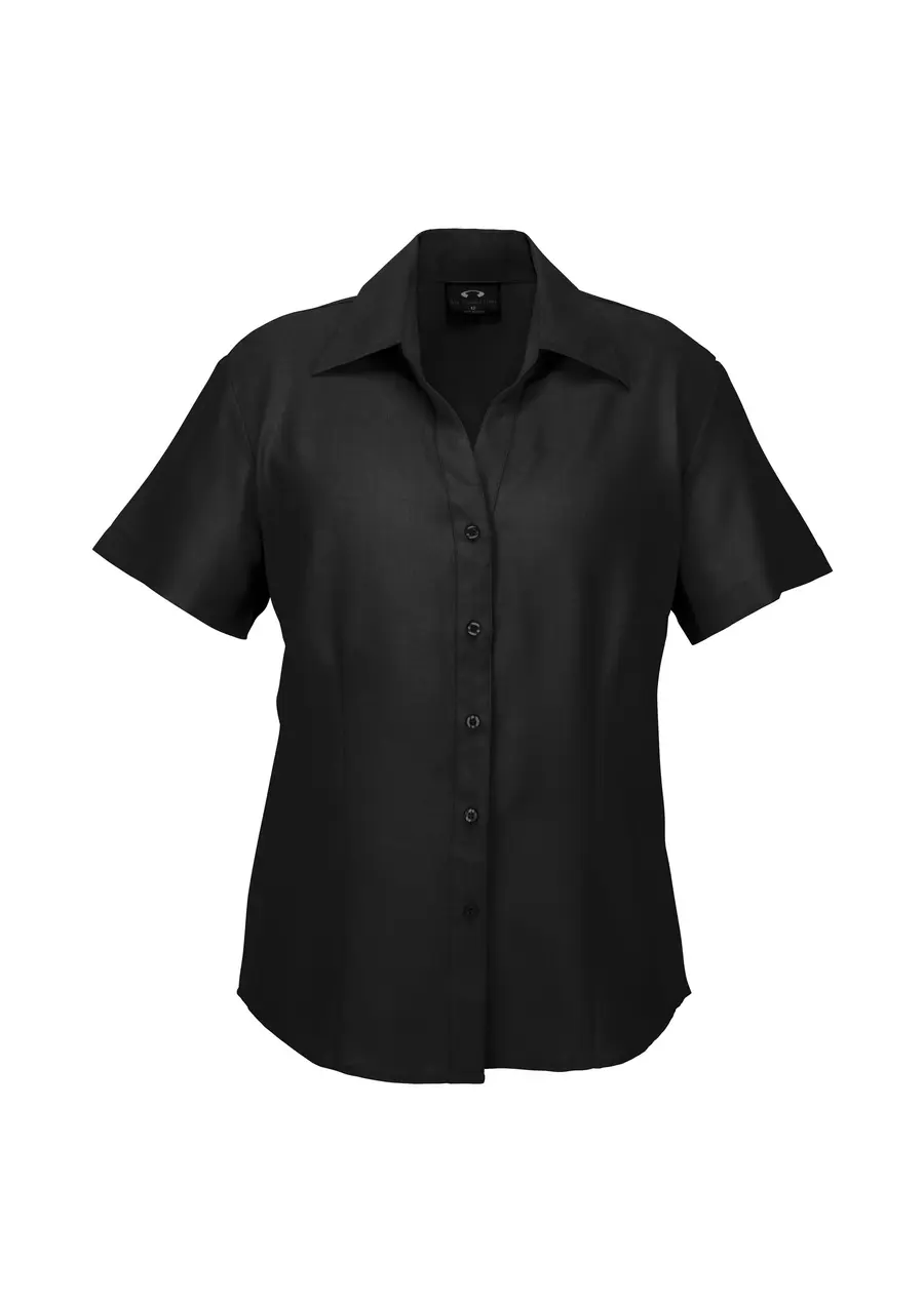 Biz Collection Oasis Womens Short Sleeve Shirt in Black