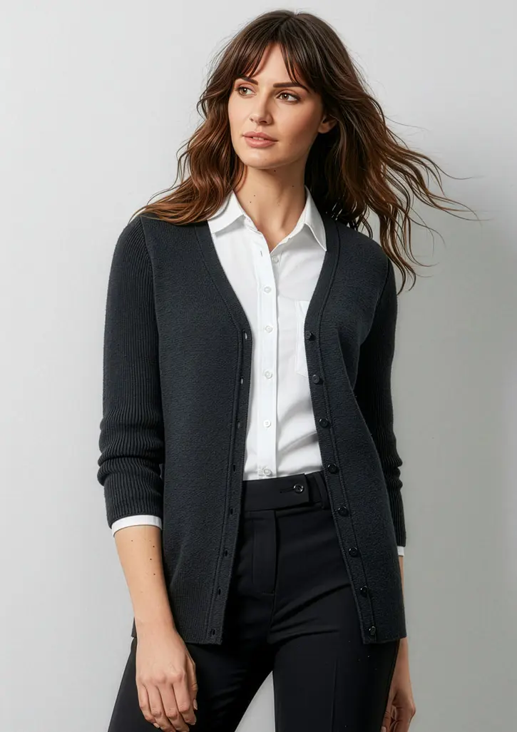 Biz Collection Milano Womens Cardigan in Black