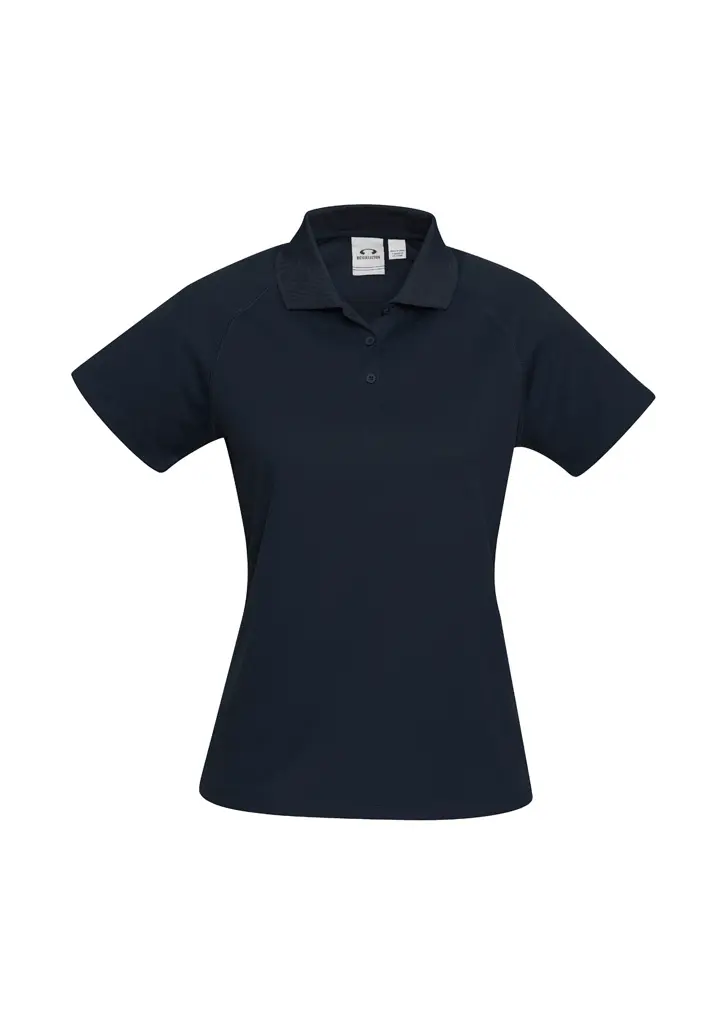 Biz Collection Sprint Womens Short Sleeve Polo in Navy