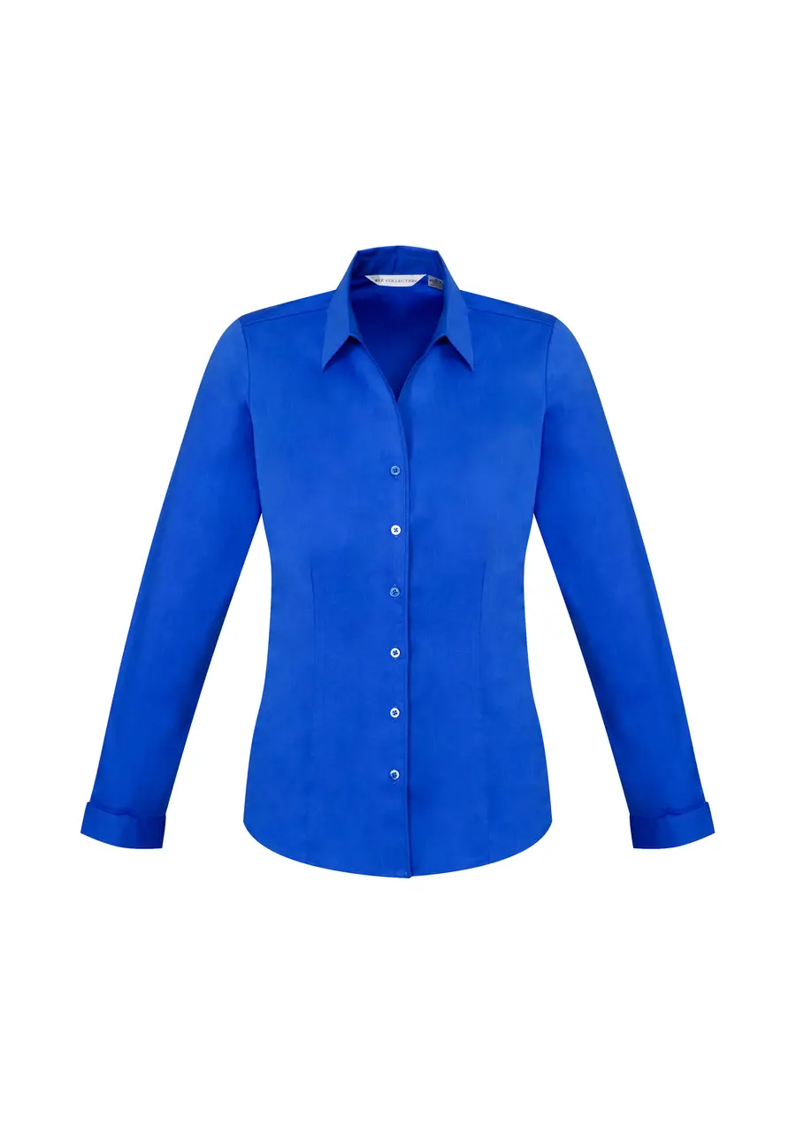Biz Collection Monaco Womens Long Sleeve Shirt in Electric Blue