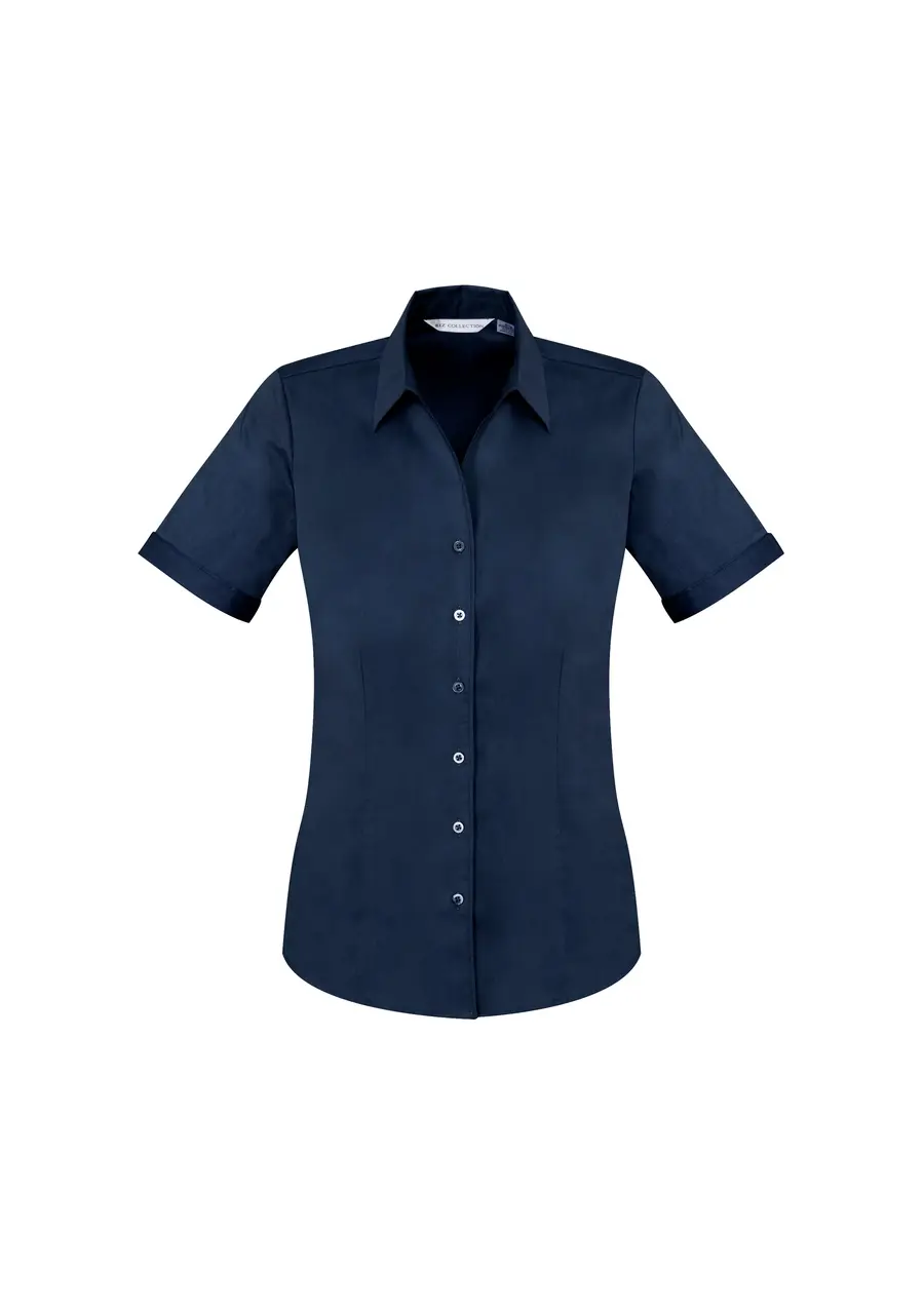 Biz Collection Monaco Womens Short Sleeve Shirt in Ink