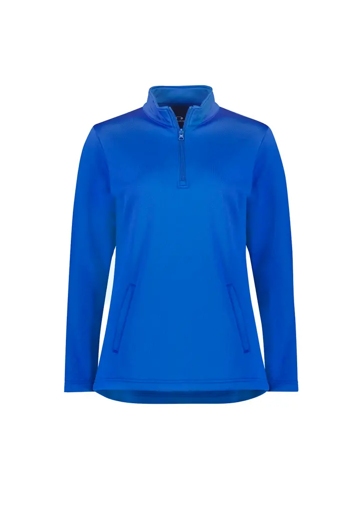 Biz Collection Womens Hype 1/4 Zip Pullover in Royal