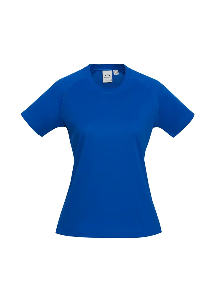 Biz Collection Sprint Womens Short Sleeve Tee in Royal