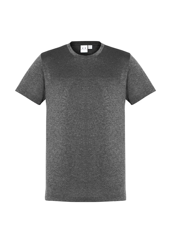 Biz Collection Aero Mens Short Sleeve Tee in Black Marle