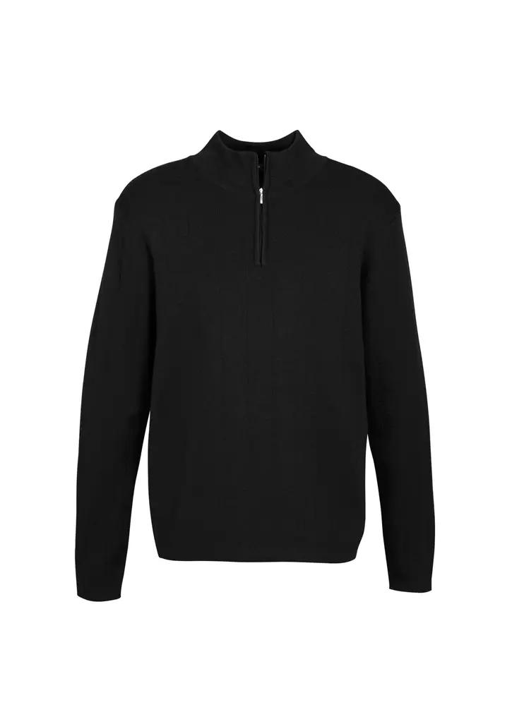 Biz Collection 80/20 Mens Wool Pullover in Black