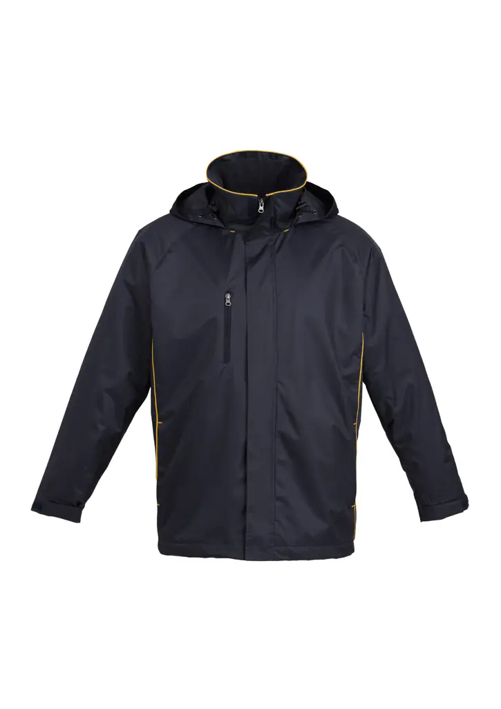 Biz Collection Core Unisex Jacket in Navy/Gold