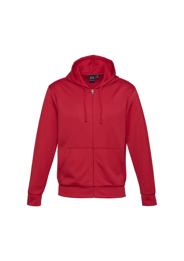 Biz Collection Mens Hype Full-Zip Hoodie in Red