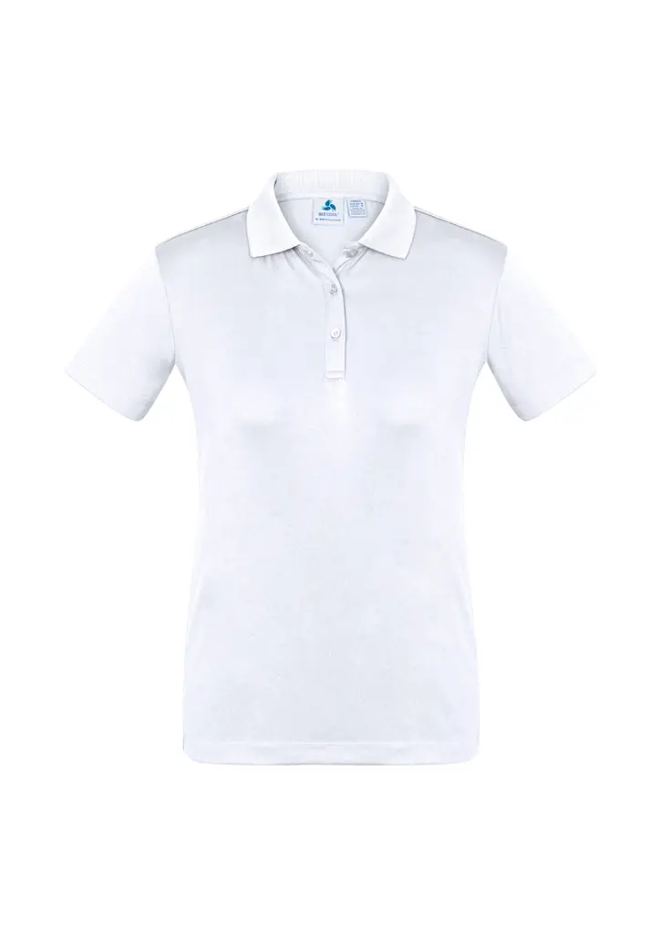 Biz Collection Ace Womens Short Sleeve Polo in White