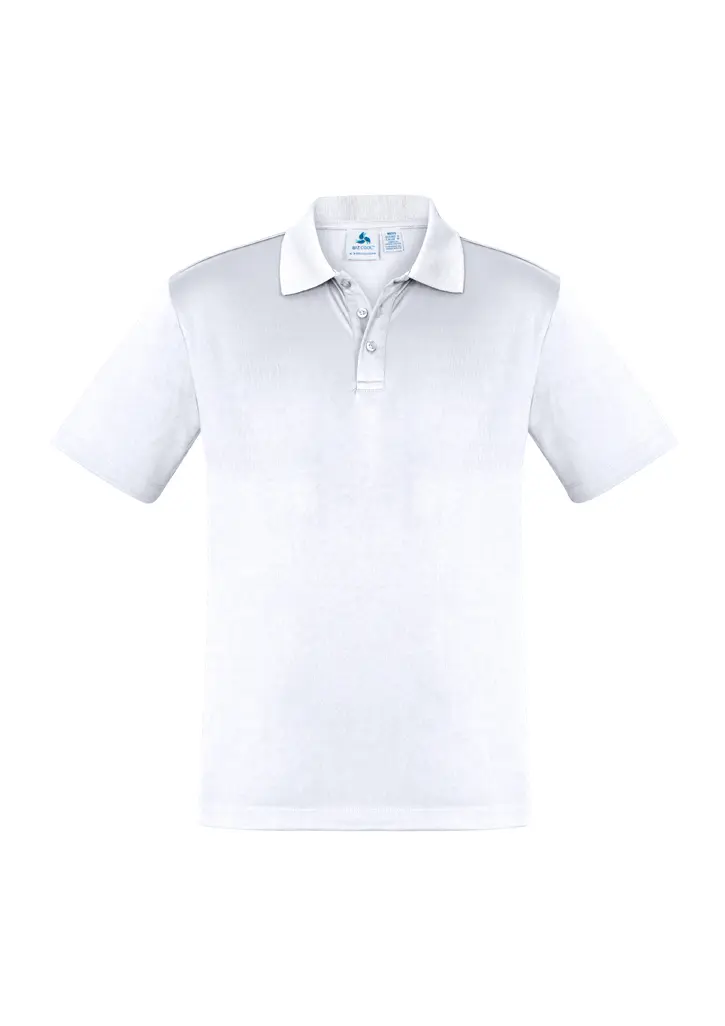 Biz Collection Ace Mens Short Sleeve Polo in White