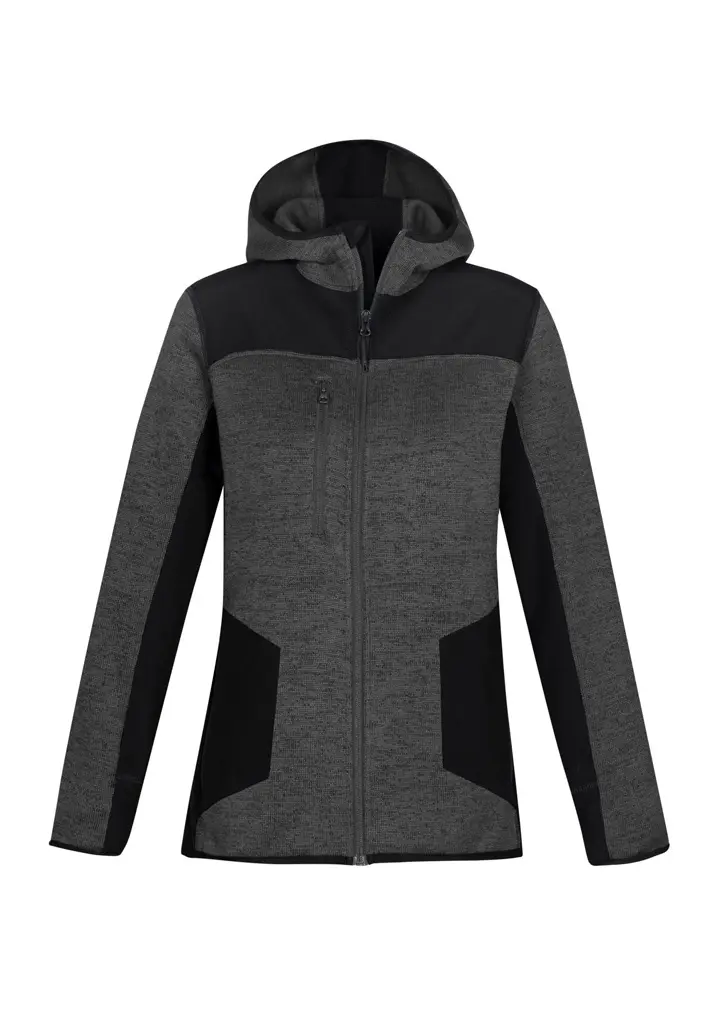Biz Collection Ladies Jasper Jacket in Gunmetal/Black