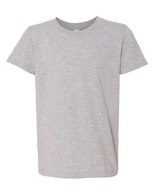 Bella + Canvas Youth CVC Jersey Tee in Athletic Heather