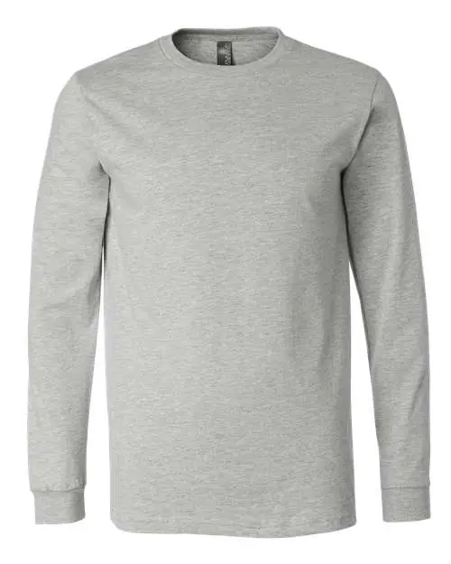 Bella + Canvas Heather CVC Long Sleeve Tee in Athletic Heather