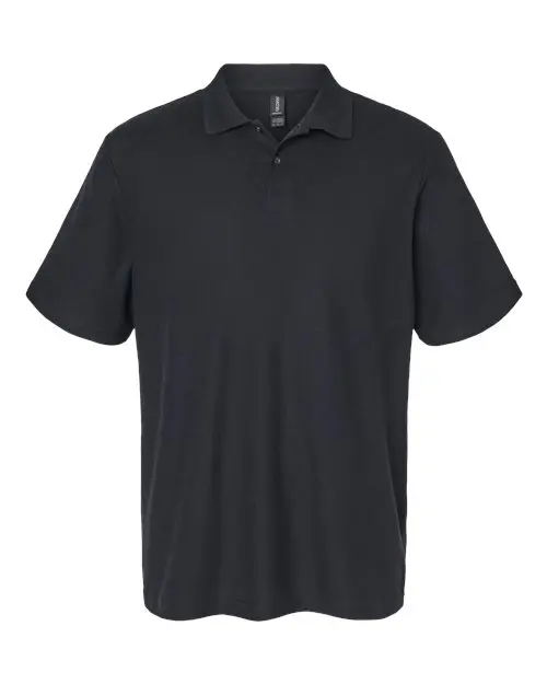 Gildan Unisex Softstyle Pique Polo in Black