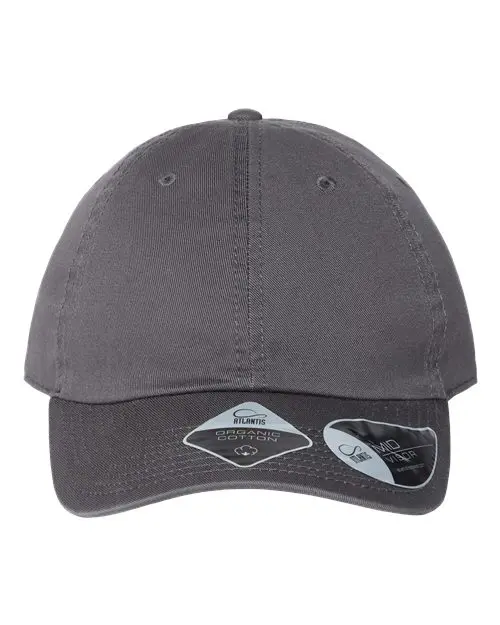 Atlantis Headwear Sustainable Dad Hat in Dark Grey
