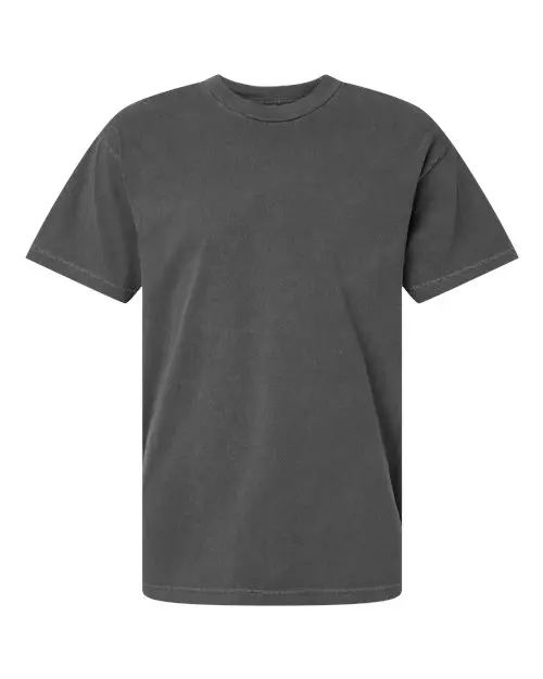 American Apparel Unisex Heavyweight Cotton Garment-Dyed Tee in Faded Black