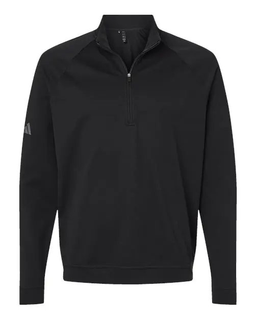 Adidas Men's Club Quarter-Zip Pullover in Black