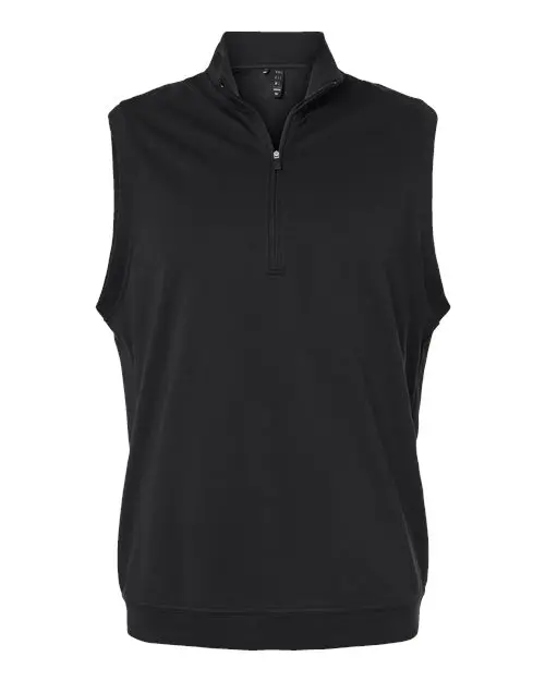 Adidas Men's Club Quarter-Zip Vest in Black