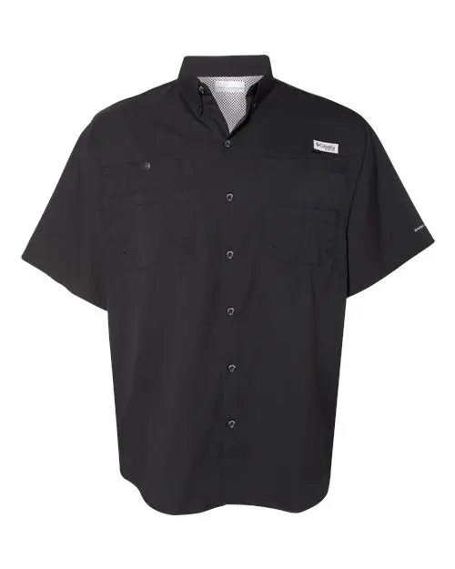Columbia Men's PFG Tamiami II Short Sleeve Shirt in Black