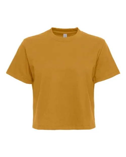 Next Level Women's Heavyweight Boxy T-Shirt in Antique Gold