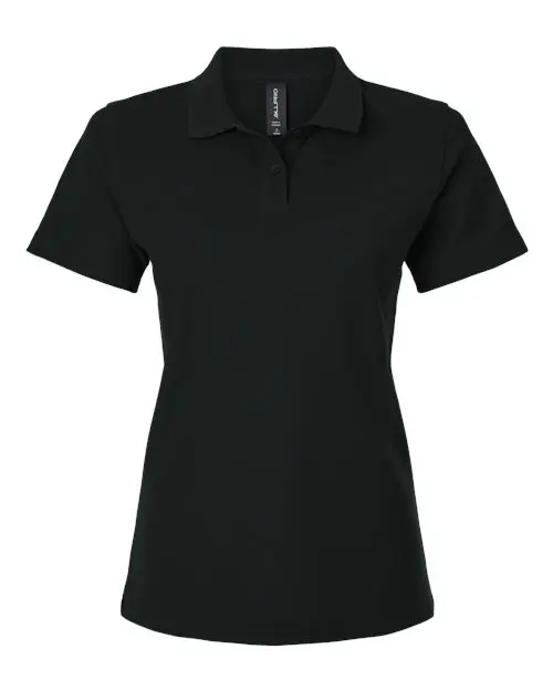 AllPro Women's Pique Polo in Black