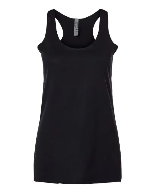 Next Level Women’s Triblend Racerback Tank Top in Black