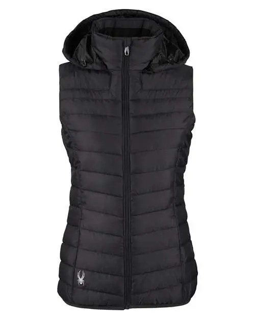 Spyder Women's Supreme Puffer Vest in Black