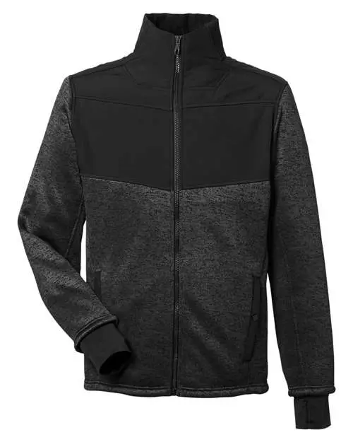 Spyder Men's Passage Sweater Jacket in Black Powder/ Black