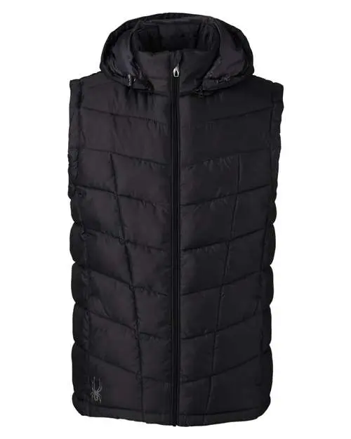 Spyder Men's Pelmo Puffer Vest in Black