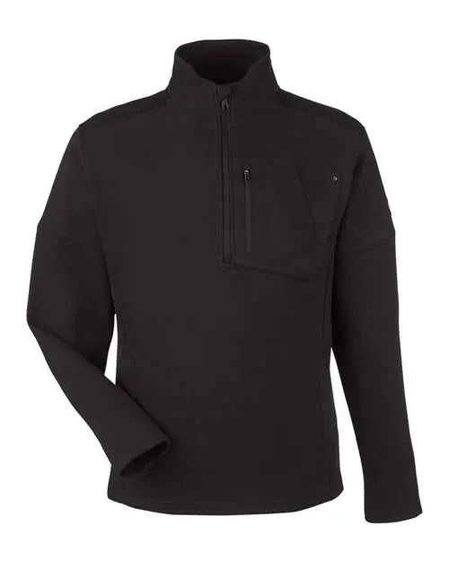 Spyder Men's Constant Canyon Quarter-Zip Pullover in Black