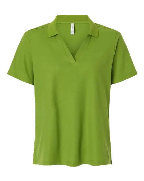 Core365 Women's Resolve CVC Performance Pique Polo in Acid Green