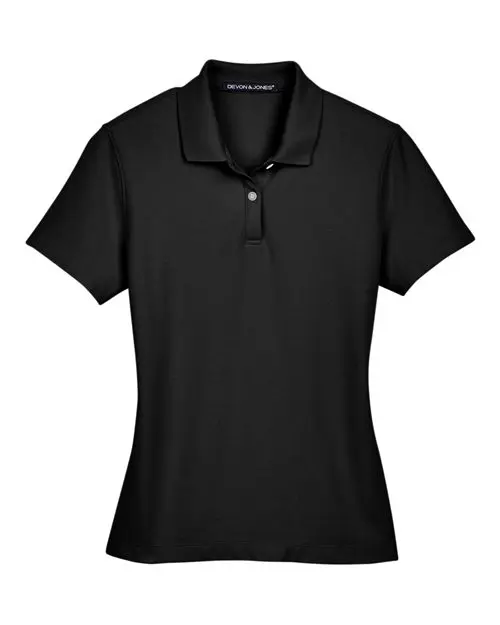 Devon & Jones Women's DRYTEC20 Performance Polo in Black