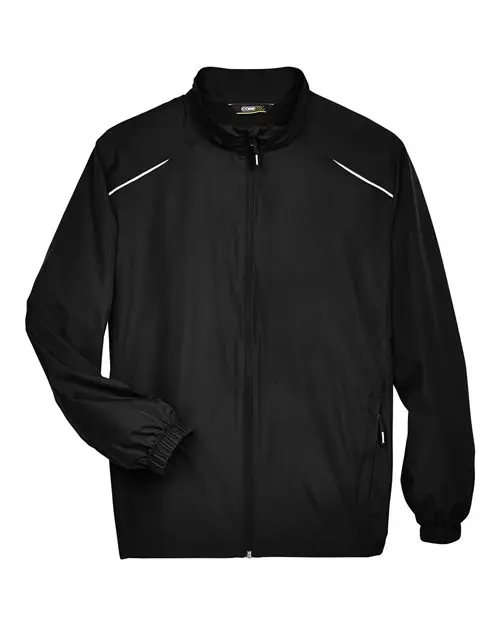 Core365 Men's Techno Lite Motivate Unlined Lightweight Jacket in Black