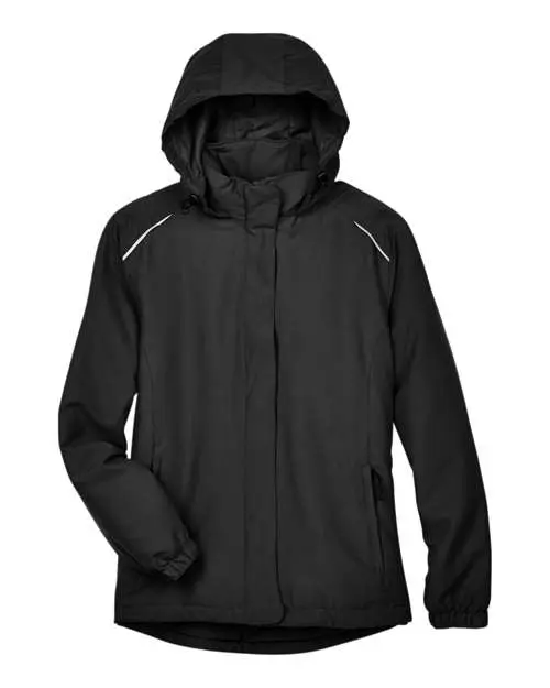 Core365 Women's Brisk Insulated Jacket in Black