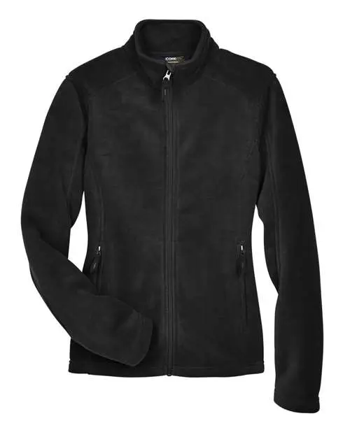 Core365 Women's Journey Fleece Jacket in Black