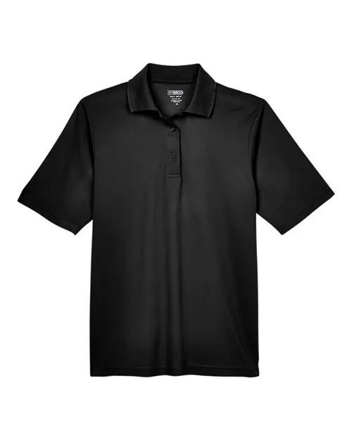 Core365 Men's Tall Origin Performance Piqué Polo in Black