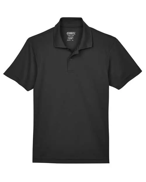 Core365 Youth Origin Performance Piqué Polo in Black