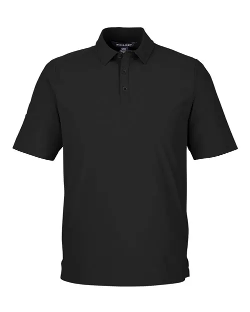 Devon & Jones Men's CrownLux Performance Windsor Welded Polo in Black