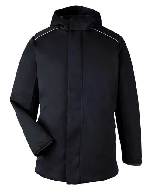 Core365 Unisex Techno Lite Flat-Fill Insulated Jacket in Black