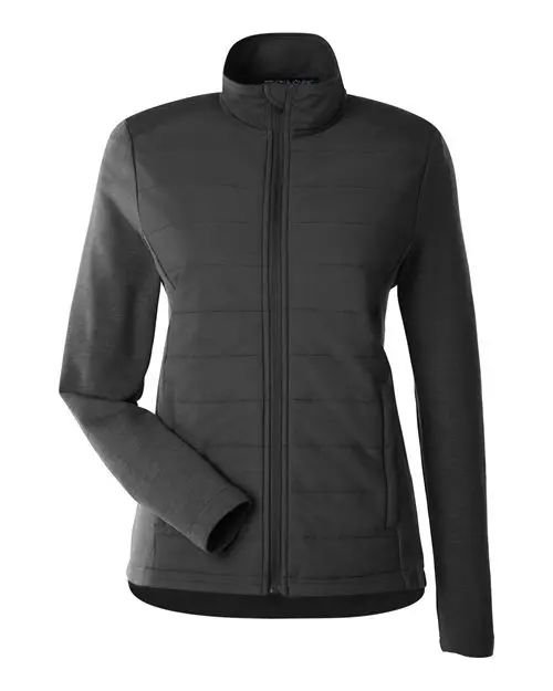 Devon & Jones Women's New Classics Charleston Hybrid Jacket in Black/ Melange Black